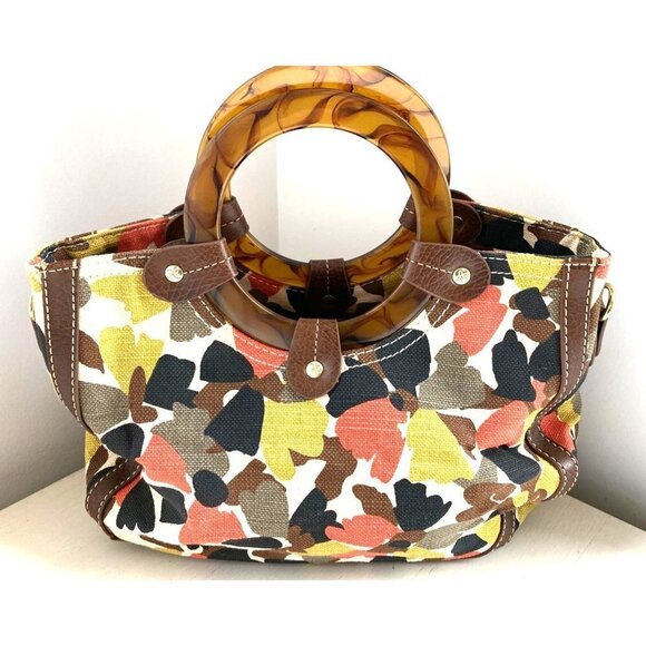 Kim Rogers Women's Multicolor Floral Round Top Handle Handle Bag - Picture 2 of 7